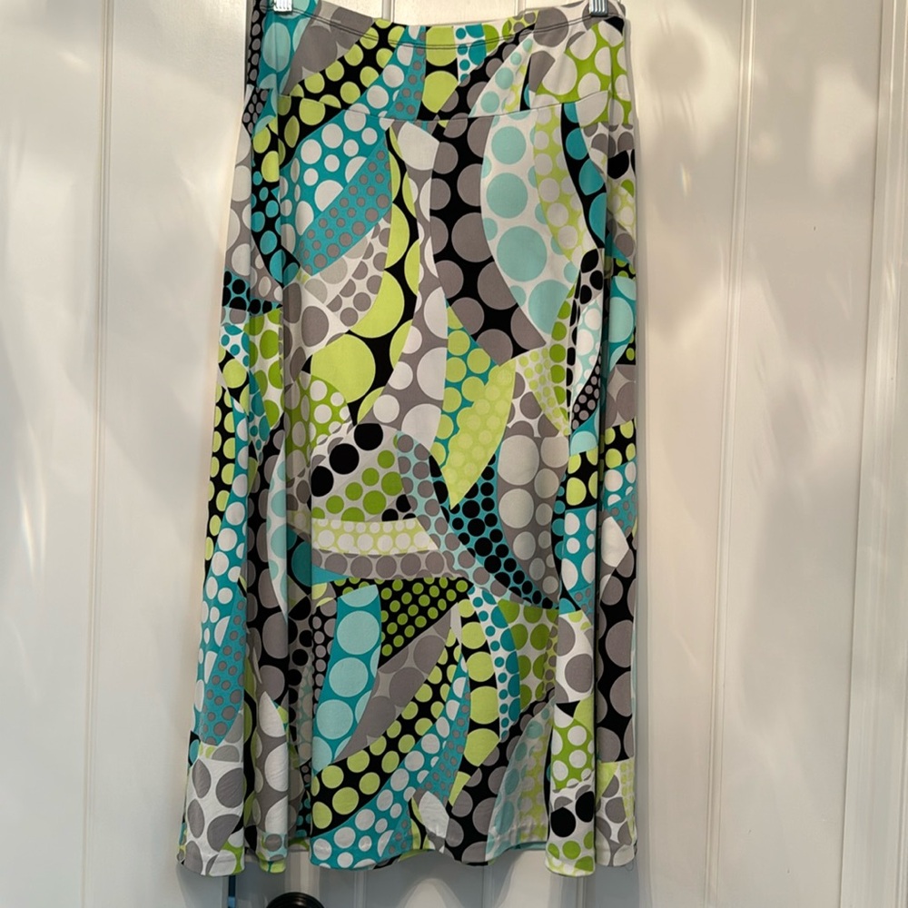 Nine West colorful maxi skirt, size S